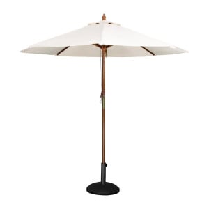 Parasol Cream Round Ø 2.5 M - Bolero - Fourniresto