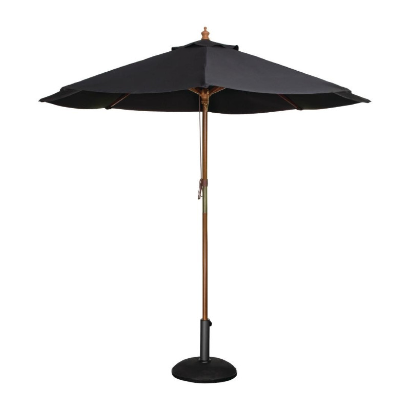 Parasol Noir Rond Ø 2,5 M - Bolero - Fourniresto