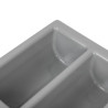 Cutlery Tray Gray with 6 Compartments GN 1/1 325 x 530 mm - APS - Fourniresto