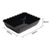 Black Bowls In San 4.25 L 335 X 255 Mm - Olympia KRISTALLON - Fourniresto