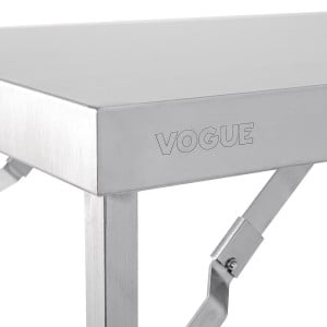 Grote inklapbare roestvrijstalen tafel 1800 mm - Vogue - Fourniresto