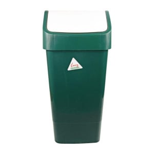 Green Polypropylene Swing Lid Bin 50 L - Scot Young - Fourniresto