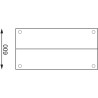 Edelstahltisch mit 2 oberen Regalen 1800 x 600 mm - Vogue - Fourniresto