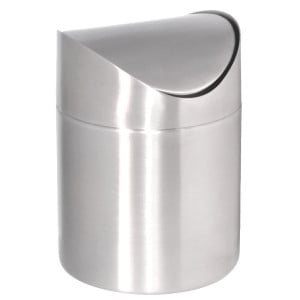 Table Bin With Swing Lid Ø 120 Mm - Olympia - Fourniresto