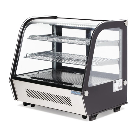 Zwarte Koelvitrine voor Toonbank - 120 L - Polar