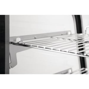 Schwarze Kühlvitrine für Theken - 120 L - Polar