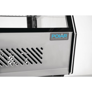 Zwarte Koelvitrine voor Toonbank - 120 L - Polar