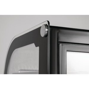 Zwarte Koelvitrine voor Toonbank - 120 L - Polar