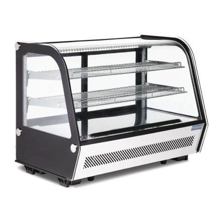 Zwarte Koelvitrine voor Toonbank 160 L - Polar
