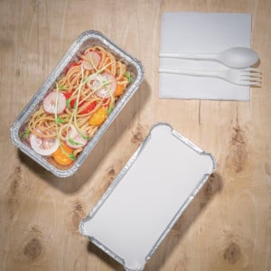 Large Rectangular Aluminum Tray - Set of 500 - Fiesta - Fourniresto