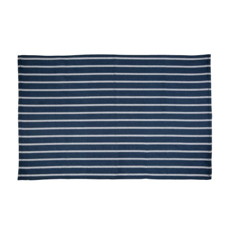 Küchentuch Marineblau Gestreift Weiß 457 x 711 mm - Vogue - Fourniresto