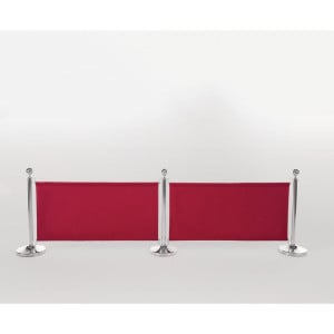 Red Canvas Barrier and Fixings - Bolero - Fourniresto