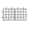 Gray Grating 335 X 335 mm - Set of 2 - Vogue - Fourniresto