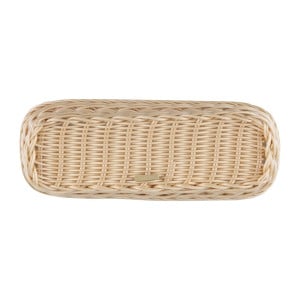 Rechteckiger Besteckkorb aus Rattan und Polypropylen 270 x 100 mm - APS - Fourniresto