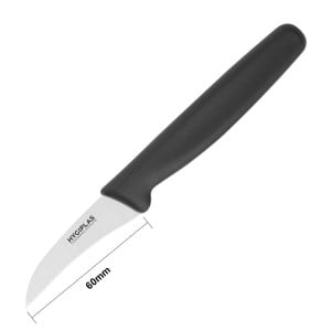 Schälmesser Schwarz Klinge 6,5 cm - Hygiplas - Fourniresto