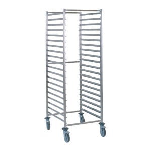 GN 2/1 Stainless Steel 20-Level Slide-in Trolley - Tournus - Fourniresto