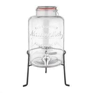 Glass Retro Water Dispenser with 8.5 L Base - Olympia - Fourniresto