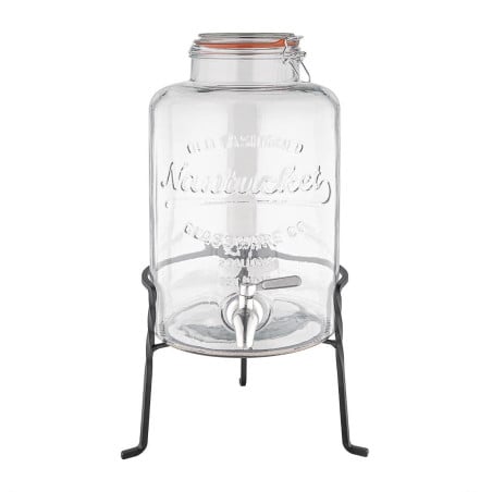 Wasserspender im Retro-Stil aus Glas mit 8,5 L Basis - Olympia - Fourniresto