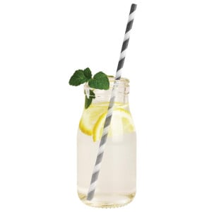 Mini Milchflasche aus Glas 200 ml - 12er Pack - Olympia - Fourniresto