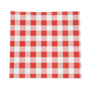 Vetvrij Vichy Rood Papier 250 x 250 mm - Set van 200 - FourniResto - Fourniresto