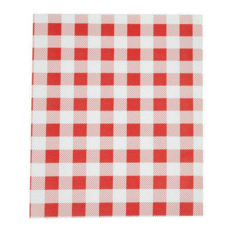 Vetvrij Vichy Rood Papier 310 x 380 mm - Set van 200 - FourniResto - Fourniresto