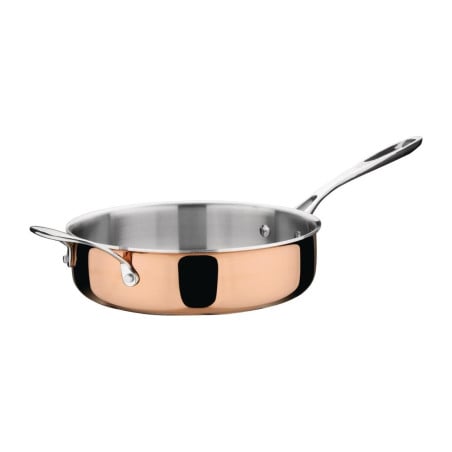 Copper 3 Layer Induction Casserole Ø 240 mm - Vogue - Fourniresto