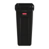 Recycling Collector with Black Ventilation Ducts 60 L - Rubbermaid - Fourniresto