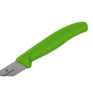 Tomatenmesser Grün Wellenschliff 11 cm - Victorinox - Fourniresto