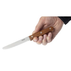 Rounded Steak Knives - Set of 12 - Olympia - Fourniresto