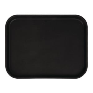 Rectangular Non-Slip Fiberglass Camtread Tray Black 45.7 cm - Cambro - Fourniresto