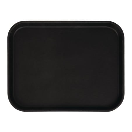 Rectangular Non-Slip Fiberglass Camtread Tray Black 45.7 cm - Cambro - Fourniresto