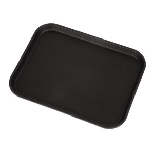 Rechthoekig Antislip Glasvezel Serveerblad Camtread Zwart 45,7 cm - Cambro - Fourniresto