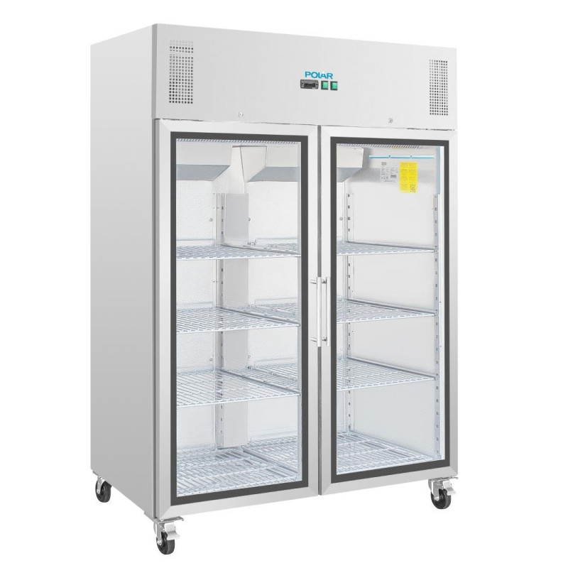 Koelvitrine Positief Enkel GN 2/1 Serie G 600 L - Polar - Fourniresto