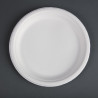 Compostable Bagasse Plates 26 cm - Pack of 50 - Fiesta Green - Fourniresto