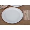 Bordjes van composteerbare bagasse 26 cm - Pak van 50 - Fiesta Green - Fourniresto