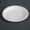 Bordjes van composteerbare bagasse 17,9 cm - Pak van 50 - Fiesta Green - Fourniresto