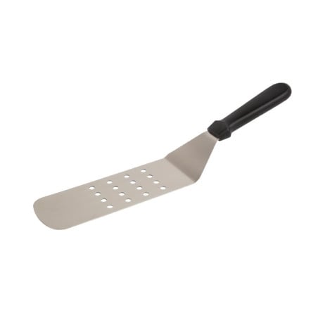 Slotted Stainless Steel 255mm Elbowed Spatula - Vogue - Fourniresto