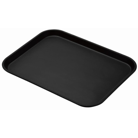 Ronde Antislip Glasvezel Serveerblad Zwart Treadlite Ø 457 mm - Cambro - Fourniresto