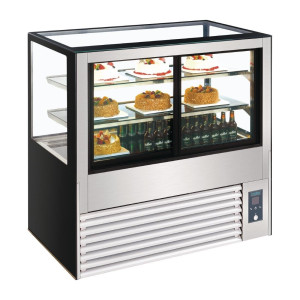 Kühlvitrine mit hinterem Service Serie U 1200mm - Polar - Fourniresto