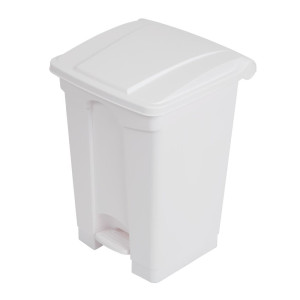 Poubelle De Cuisine À Pédale Blanche 45L - Jantex - Fourniresto