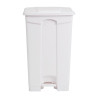 White 87L Pedal Kitchen Bin - Jantex - Fourniresto