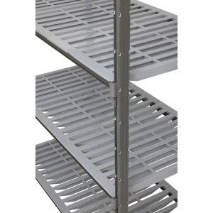 Unit of 4 louvered shelves 540 x 1070 x 1830mm - Cambro - Fourniresto