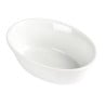 Ovale witte gratinschalen 161 x 116 mm - Set van 6 - Olympia - Fourniresto