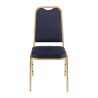 Chaises De Banquet À Dossier Carré Bleues - Lot De 4 - Bolero - Fourniresto