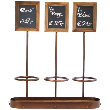 Wine Bottle Display with Blackboards - Securit - Fourniresto