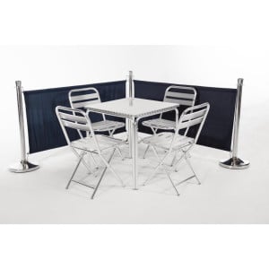Dunkelblaue Stoffbarriere - Bolero - Fourniresto