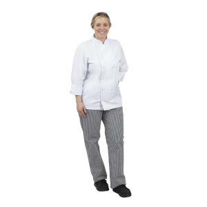 Broek voor in de keuken unisex Vegas met kleine zwarte en witte ruitjes maat XL - Whites Chefs Clothing - Fourniresto