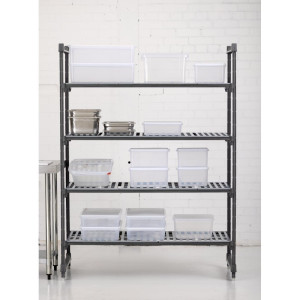 Eenheid van 4 doorzichtige schappen - B 1375 x D 610mm - Cambro