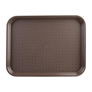 Brown Plastic Fast Food Tray - Olympia KRISTALLON - Fourniresto