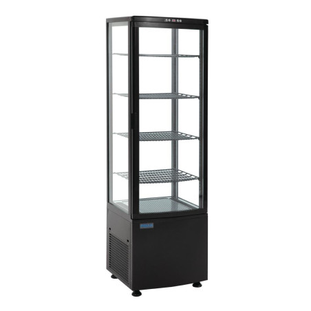 Vitrine Réfrigérée avec Portes Incurvées - Noire 235 L - Polar - Fourniresto